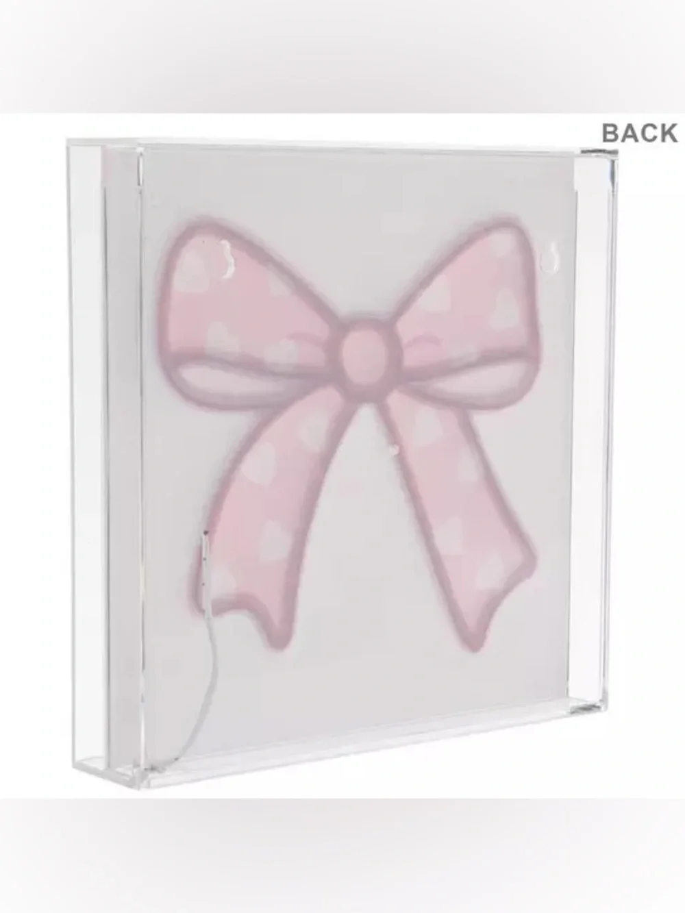 Pink Bow LED Neon Sign